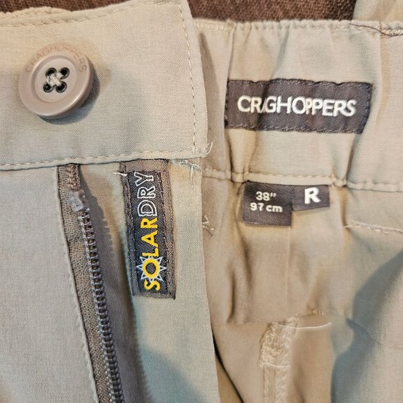 Craghoppers Mens Size 38 SolarDry Convertible Hiking Pants Beige hiking outdoor - Picture 11 of 13